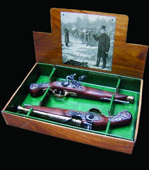 foto Soubojov Anglick pistole, 18 stolet